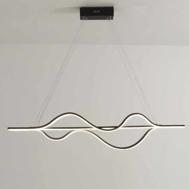 Minimalist Lines LED Island Chandelier