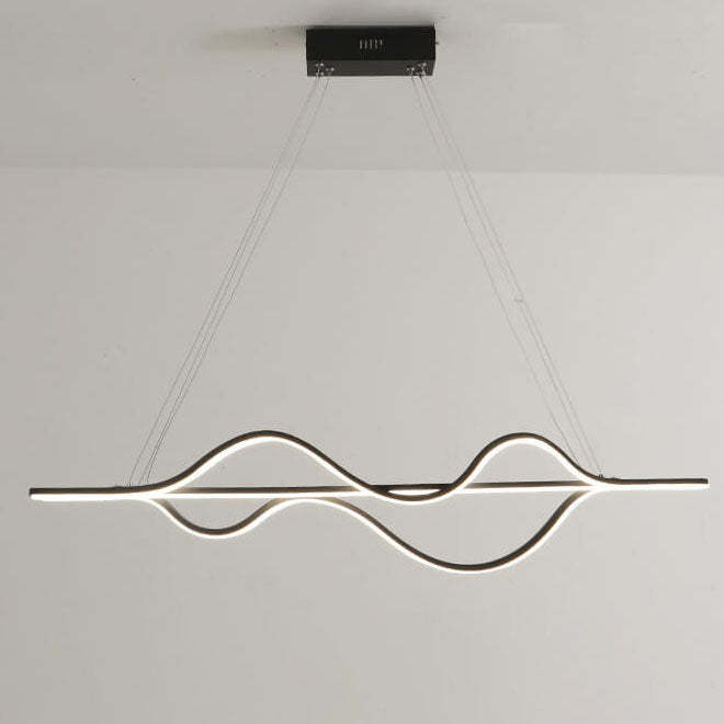 Minimalist Lines LED Island Chandelier