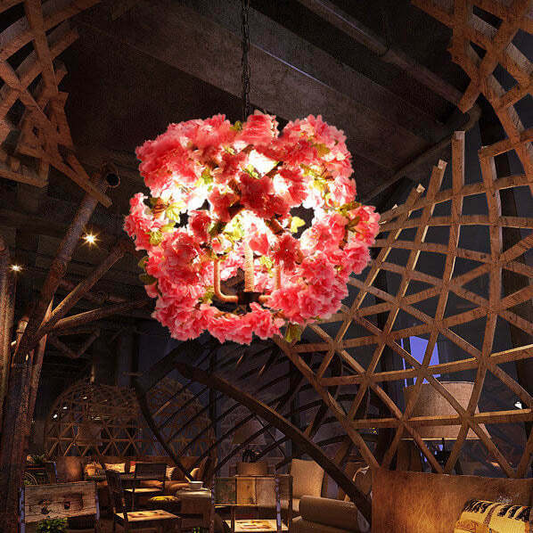 Industrial Vintage Greenery Cherry Blossom