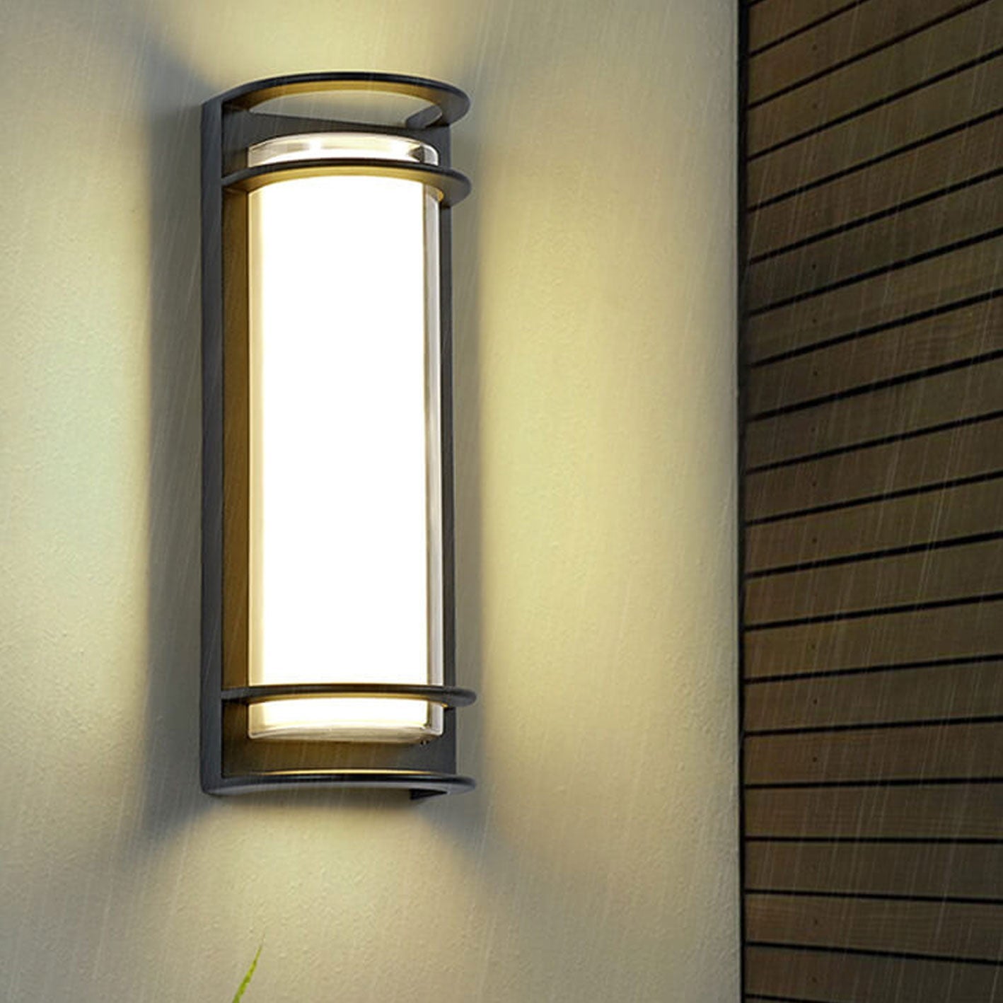 Modern Outdoor Column LED Garden Wall Sconce