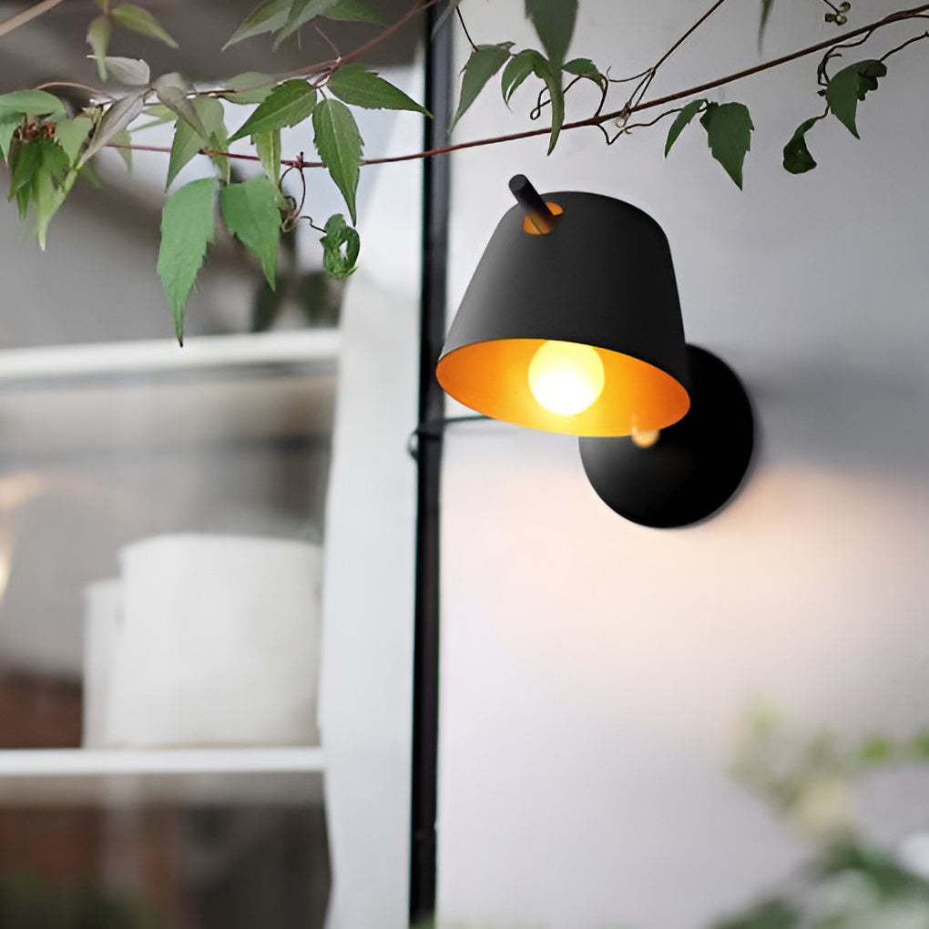 Hat Matte Metal Nordic Modern Wall Sconce