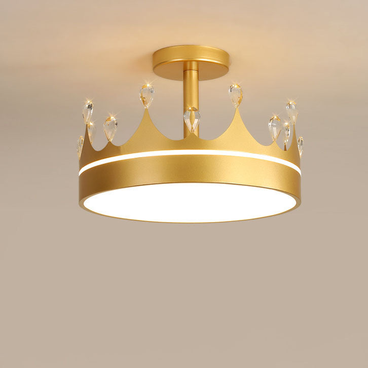 Cartoon Crown LED Kids Ceiling Light