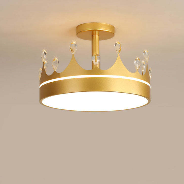 Cartoon Crown LED Kids Ceiling Light