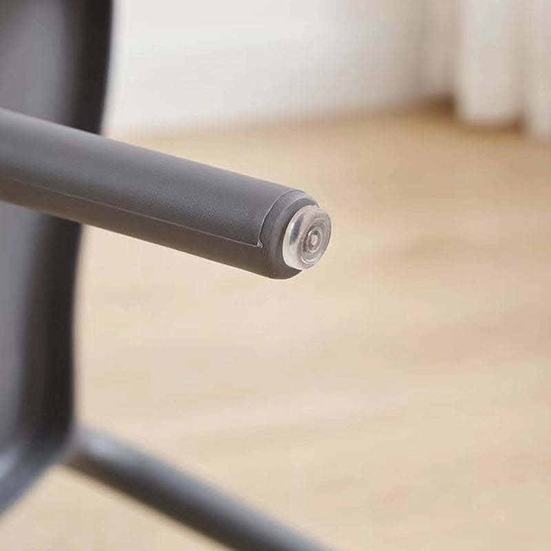 Minimalist Cow Corner Plastic Dining Chair — Khaki