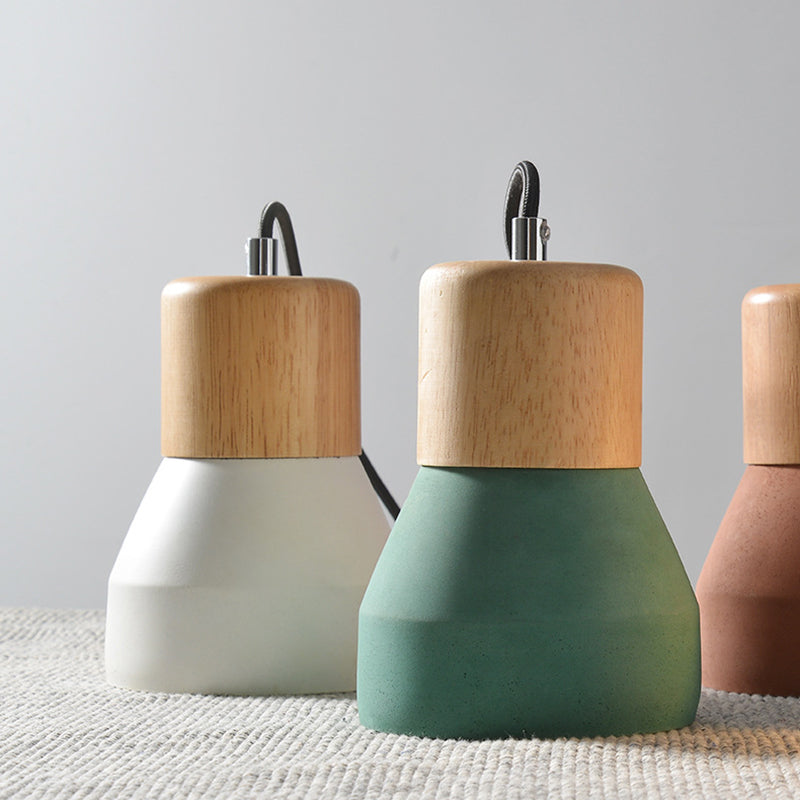 Nordic Cement Tapered Mini LED Pendant