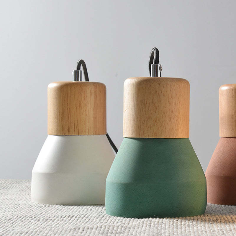 Nordic Cement Tapered Mini LED Pendant