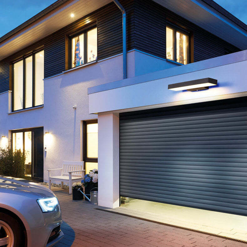 Minimalist Rectangular LED Sensor Outdoor Wall Sconce