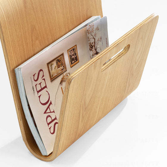 Scandinavian N-Shape Wood End Table