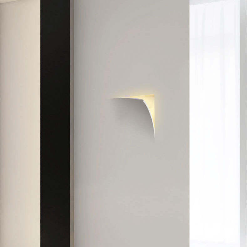 Modern Square Recessed Plaster Wall Sconce — 220V-240V For UK/AU