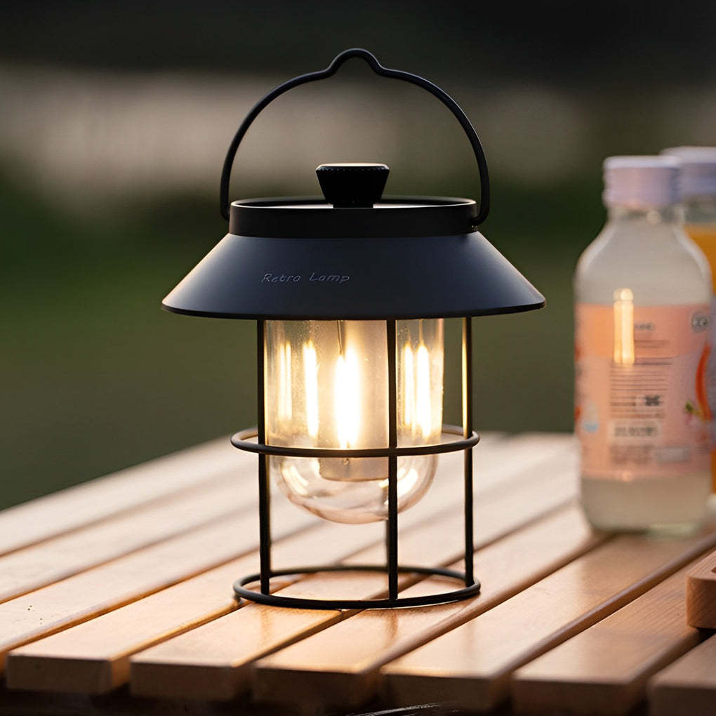 USB Rechargeable Dimmable LED Hanging Stand Portable Outdoor Lanterns-Lighom