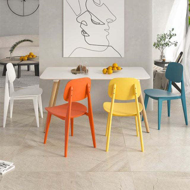 Scandinavian Macaron Plastic Dining Chair
