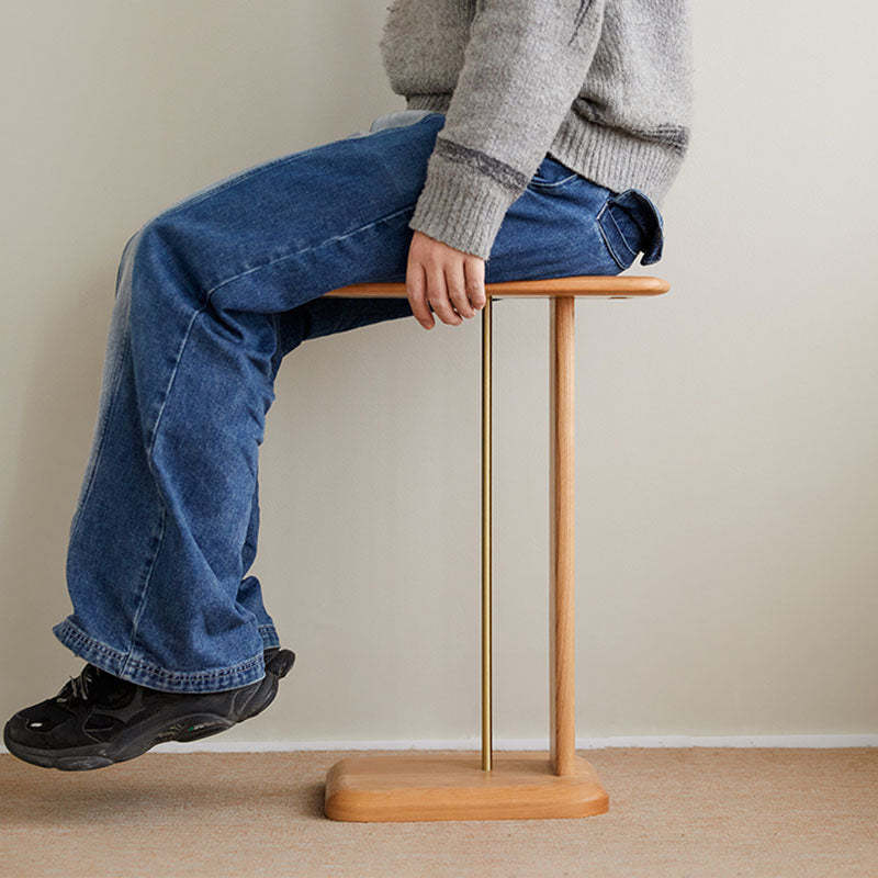 Minimalist Square Wood End Table