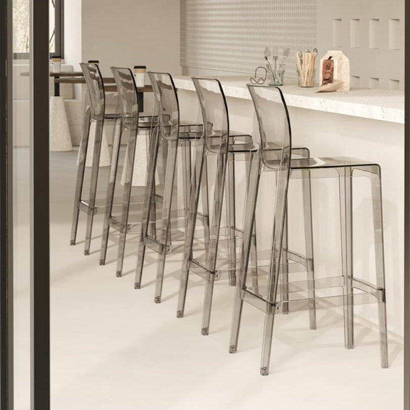 Scandinavian Square Bar Stool — Green