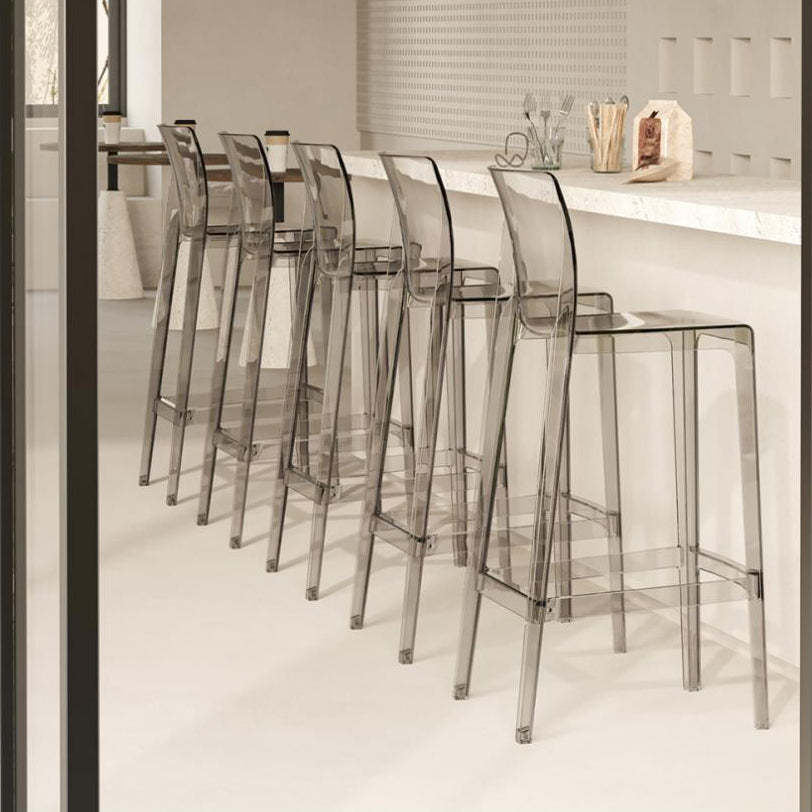 Scandinavian Square Bar Stool — Green