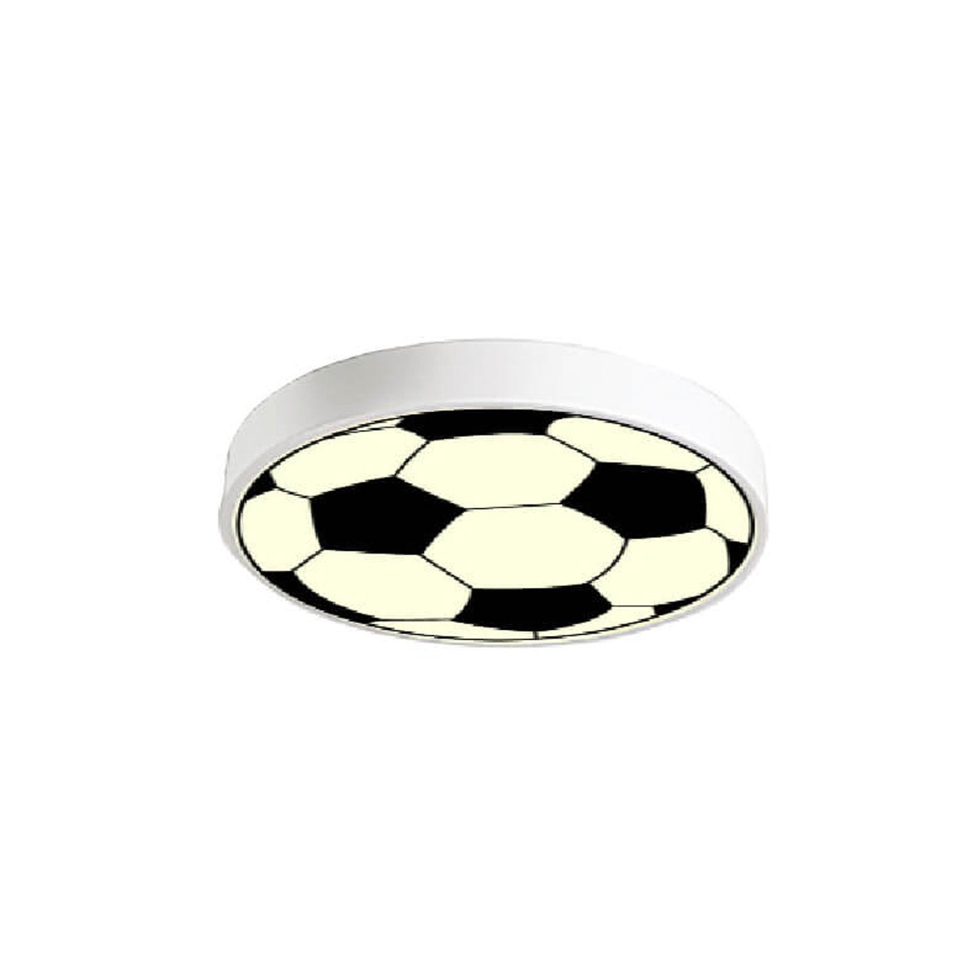 Cartoon Round Football LED Kids Flush Mount Light