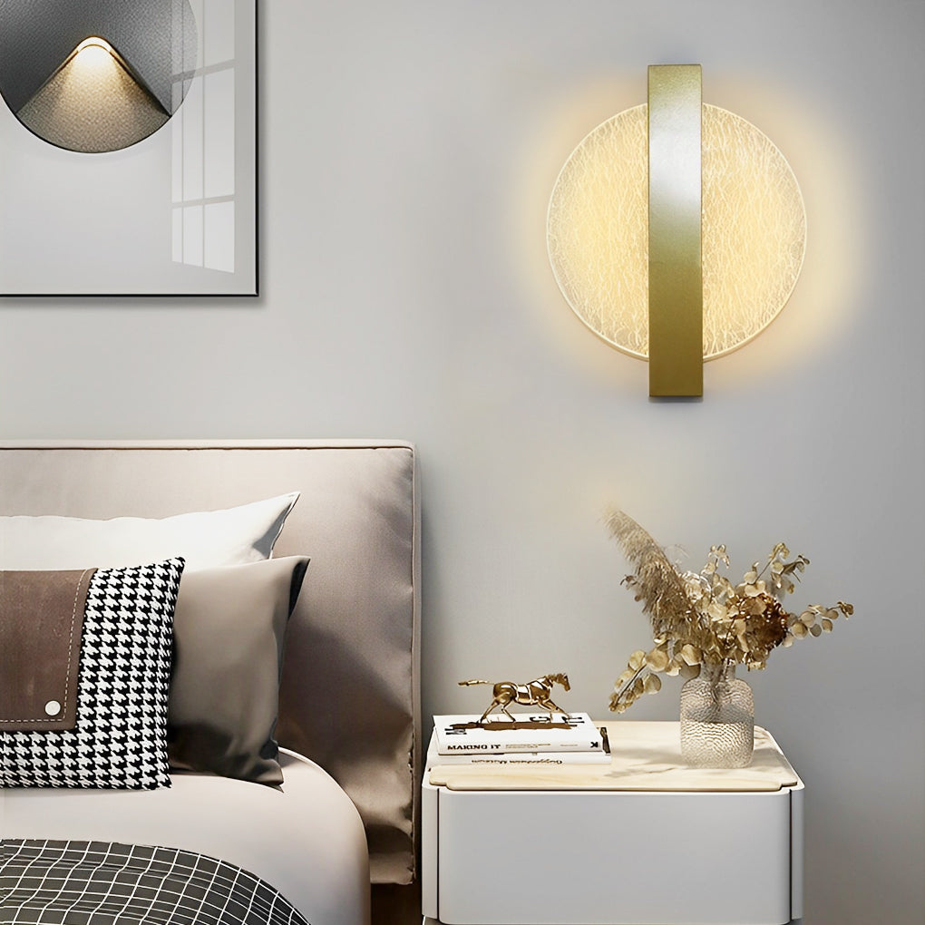 Round Square Semicircle Creative LED Nordic Bedside Wall Lamps Wall Lights-Lighom