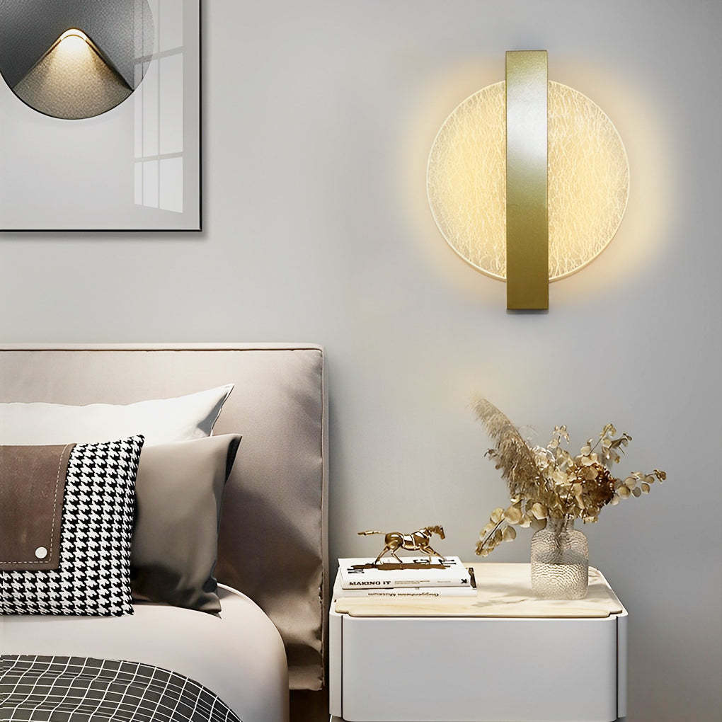 Round Square Semicircle Creative LED Nordic Bedside Wall Lamps Wall Lights-Lighom