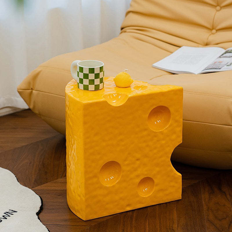 Cheese Cake Resin Coffee Table — Yellow