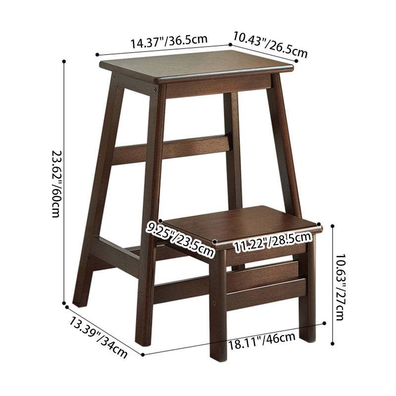 Minimalist Wooden Backless Bar Stool