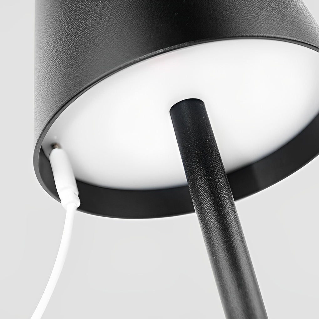 Top Hat Aluminum Rechargeable Portable Touch-Control Table Lamp-Lighom