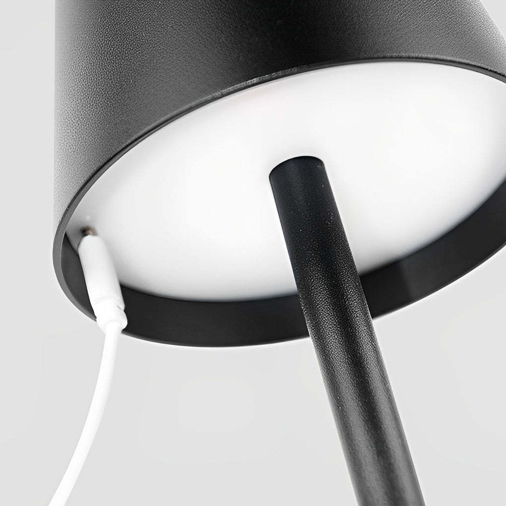 Top Hat Aluminum Rechargeable Portable Touch-Control Table Lamp-Lighom