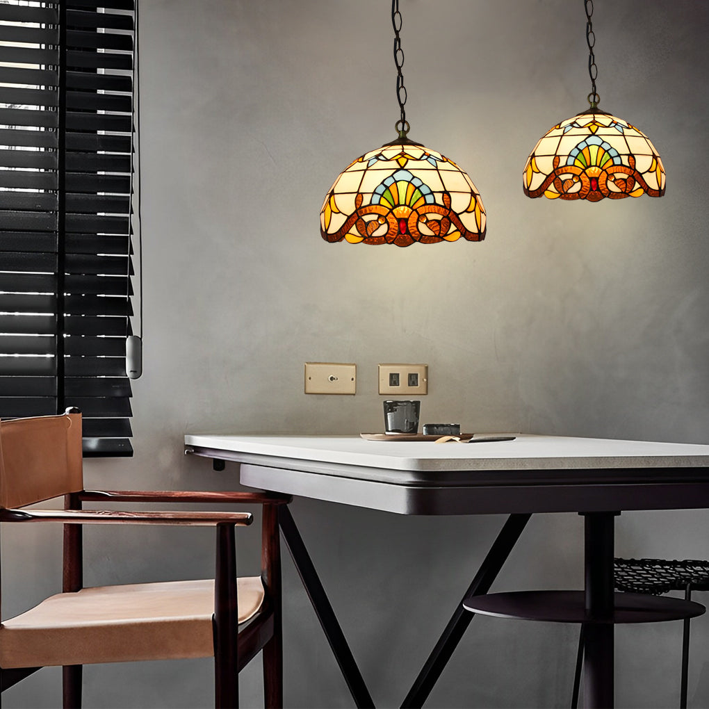 Handmade Baroque Colorful Glass European Chandelier