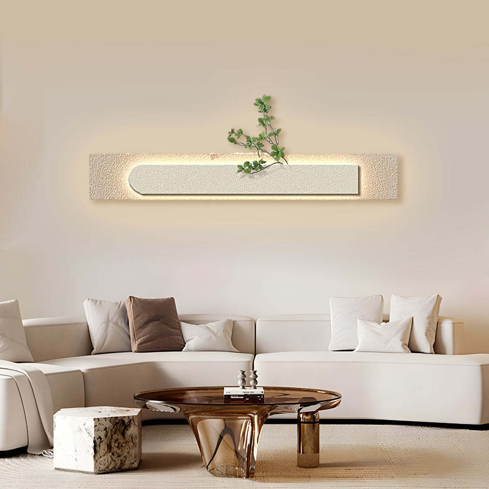 Rectangular Three-Dimensional Sandstone USB Remote LED Wall Lamp Painting-Lighom