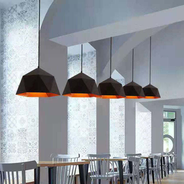 Modern Macaron Iron Lozenge Pendant Light