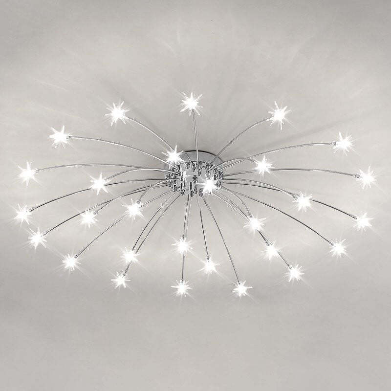 Full Of Stars Iron Flush Ceiling Light