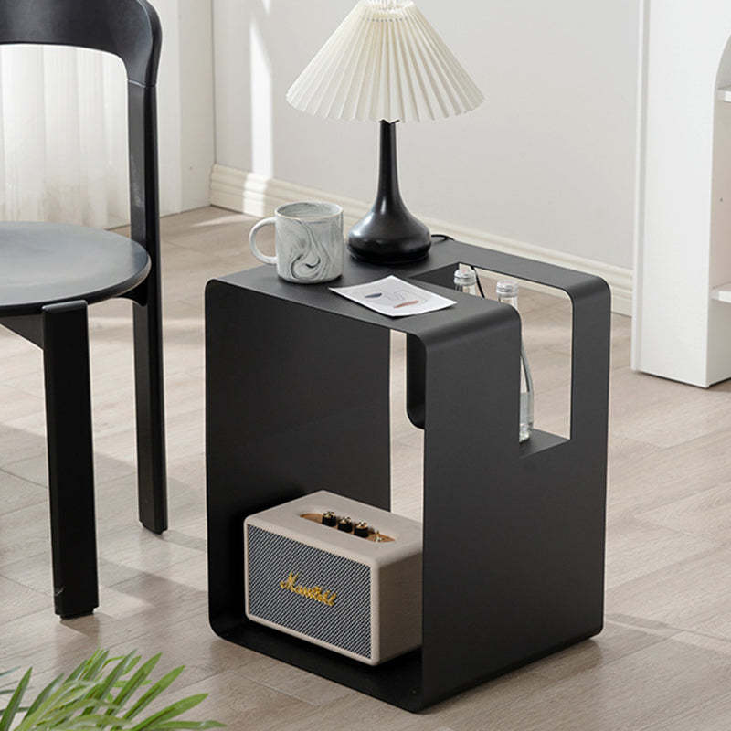 Minimalist Rectangular Cubic Iron End Table
