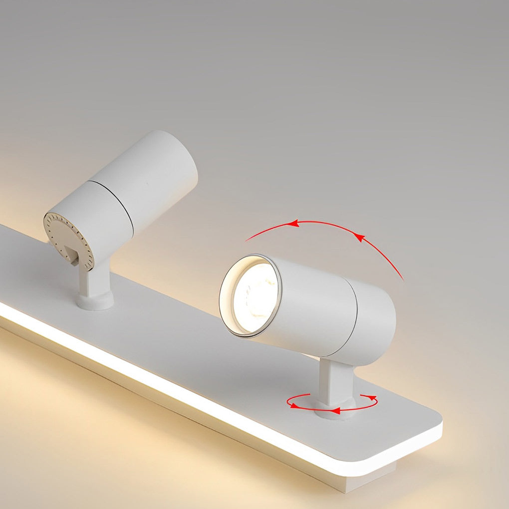 Minimalist Long Strip LED Flush Mount Adjustable Spotlight