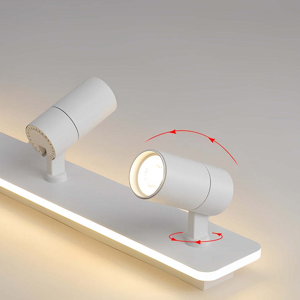 Minimalist Long Strip LED Flush Mount Adjustable Spotlight