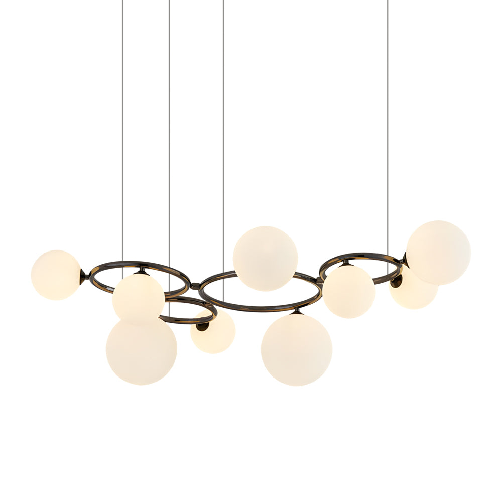5/7/9-Light Glass Ball Circular Contemporary Chandelier