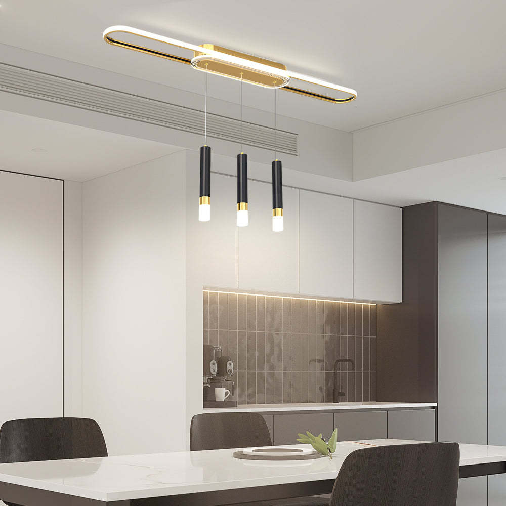 Long Circular LED Modern Ceiling Hanging Light