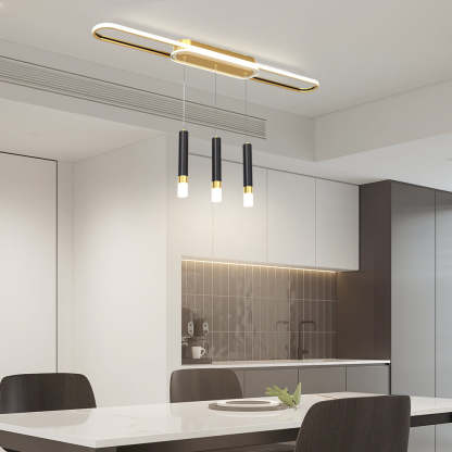 Long Circular LED Modern Ceiling Hanging Light