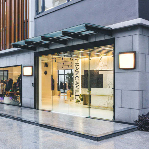 Modern Outdoor Aluminum Induction Flush Light