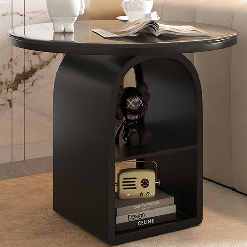 Minimalist Glass Iron 3-Tier Coffee Table