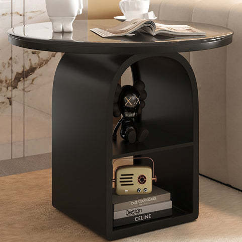 Minimalist Glass Iron 3-Tier Coffee Table