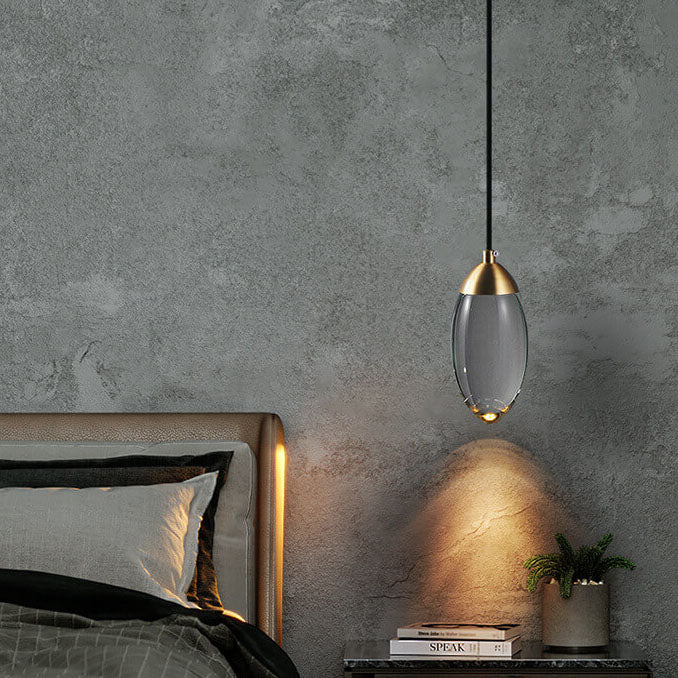 Modern teardrop gold crystal pendant lighting — 220V-240V (UK/AU)