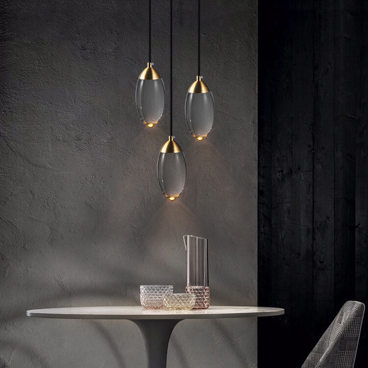 Modern Teardrop Crystal LED Pendant Light