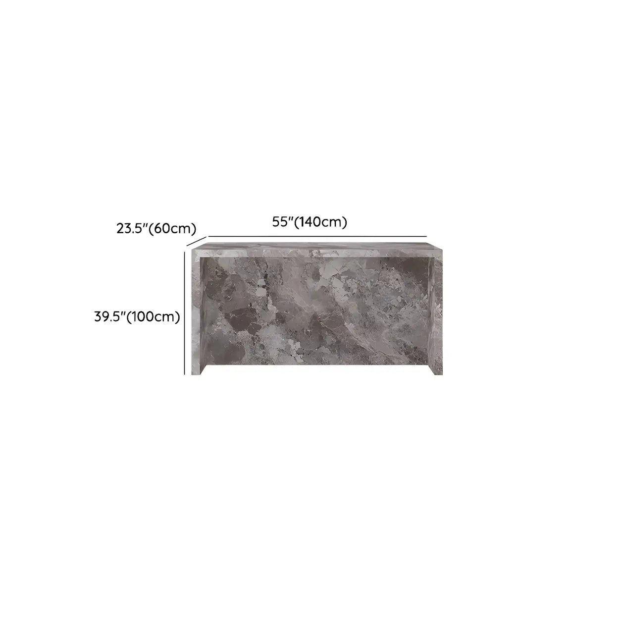Modern Marble Kitchen Island Counter Height Bar Stool