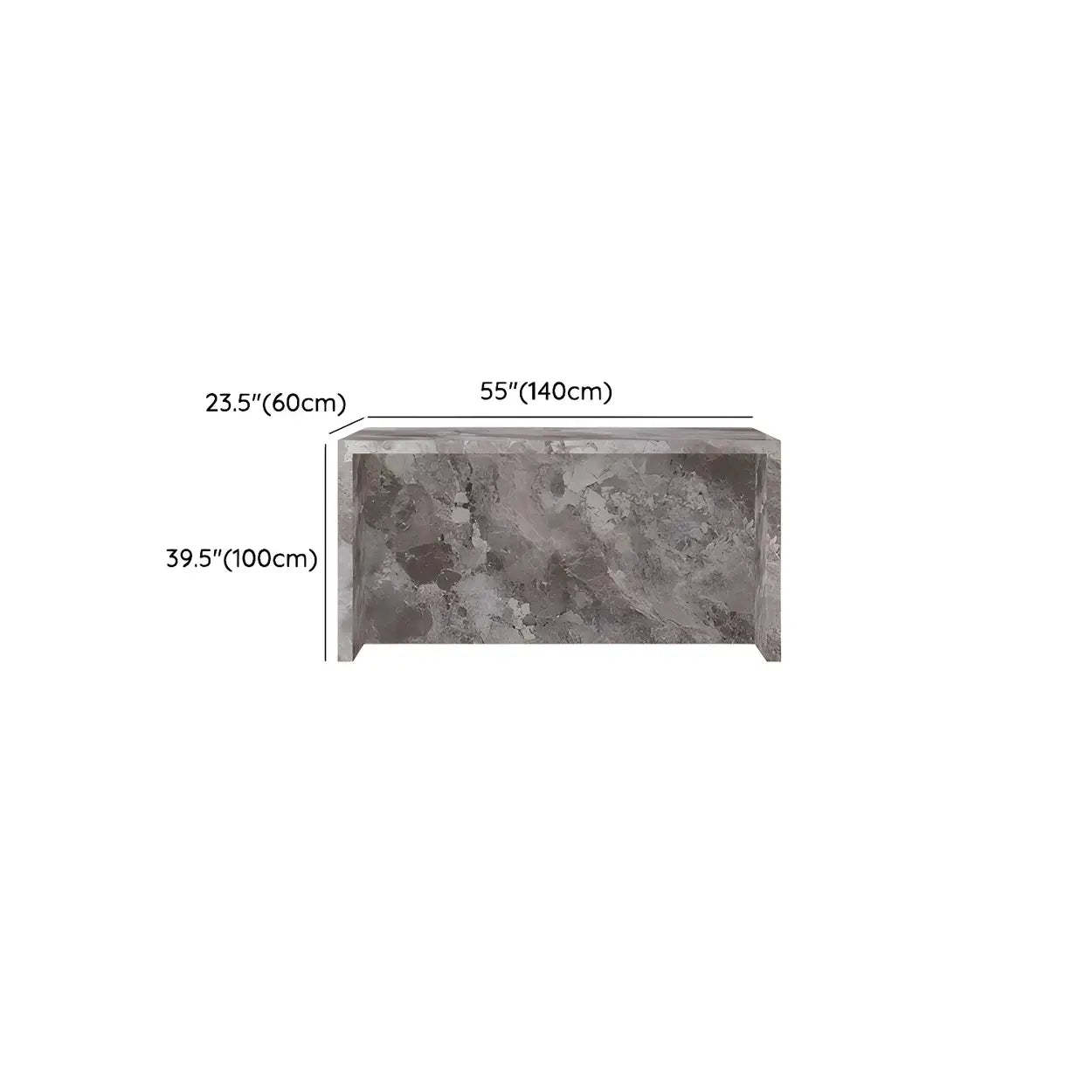 Modern Marble Kitchen Island Counter Height Bar Stool