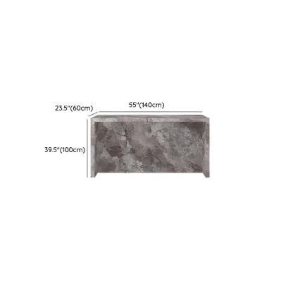 Modern Marble Kitchen Island Counter Height Bar Stool