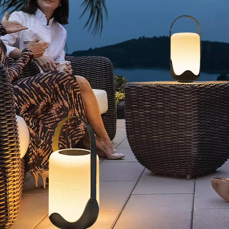 Modern Solar Iron Rechargeable Landscape Light