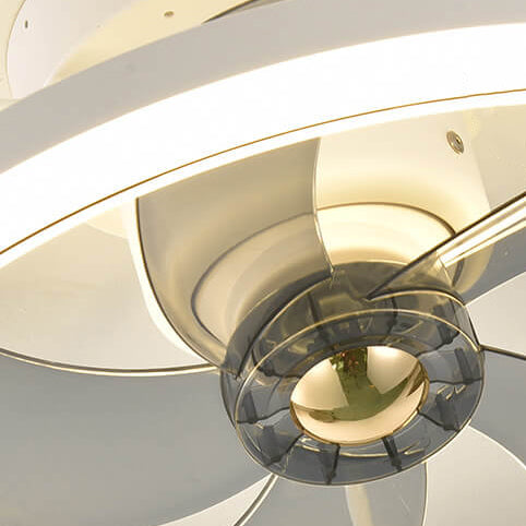 Minimalist Ring Shade Mount Ceiling Fan Light