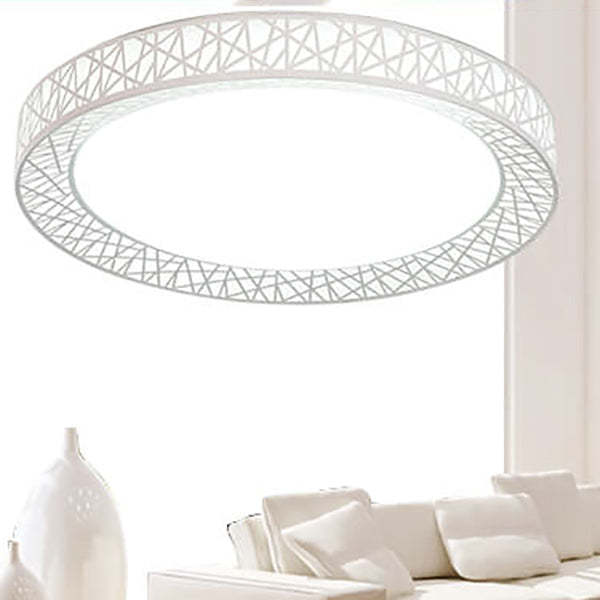Modern Bird's Nest Iron LED Flush Mount Light