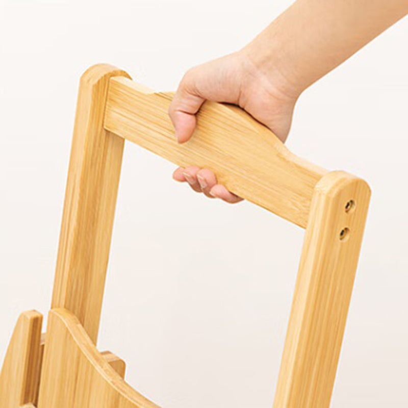 Minimalist Round Bamboo Bar Stool