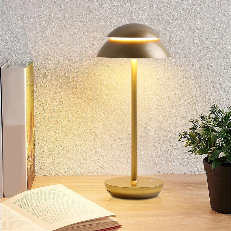 Modern Double-Dome Touch LED Accent Lamp
