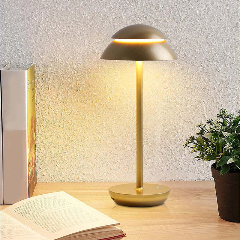 Modern Double-Dome Touch LED Accent Lamp