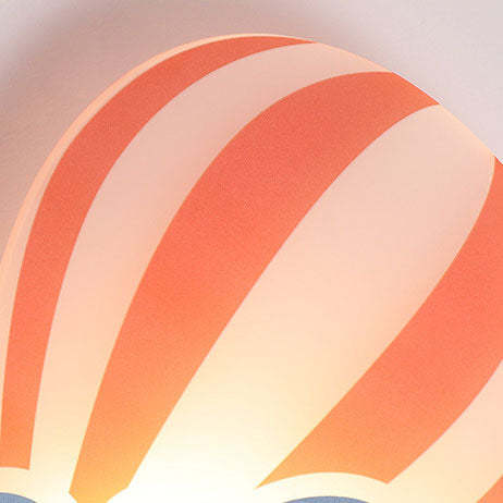 Kids Hot Air Balloon Cloud Iron Acrylic LED Wall Sconce — Rainbow / Warm Light (3000K) / 220V-240V For UK/AU